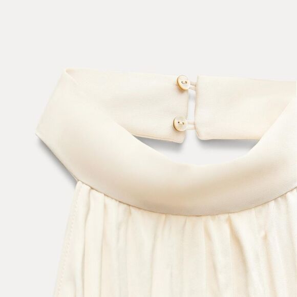 NWT ZARA LONG PLEATEDβDRESS - Picture 11 of 14